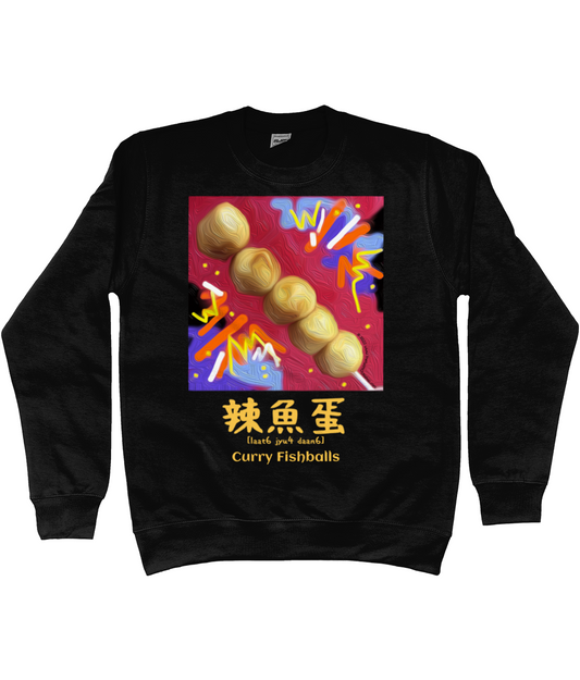 CURRY FISHBALLS in Cantonese Sweatshirt